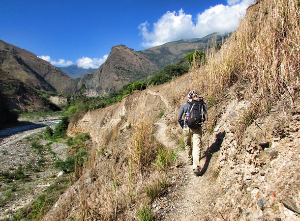 Trekking to Machu Picchu, Peru